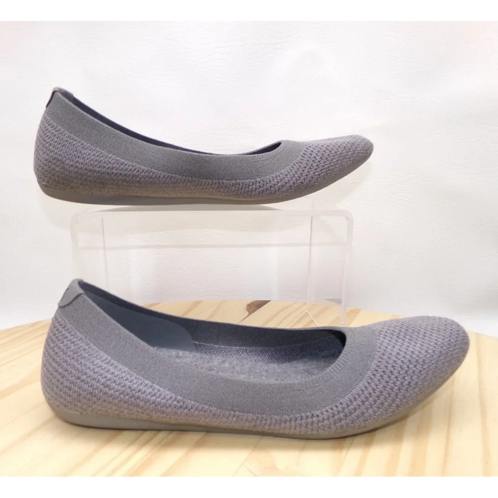 Allbirds Tree Breezers Shoes Womens Gray Sz 9.5 Ballet Flats Slip On